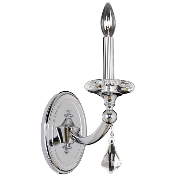 Allegri 012121-010-FR001 Floridia 1 Light Wall Sconce - Chrome
