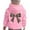 R92/Pink, variant on Vividxx Hoodies For Girls Bow Print Long Sleeve Hooded Sweatshirt Kids Cute Pullovers Top Fashion Clothing 12-13 Years