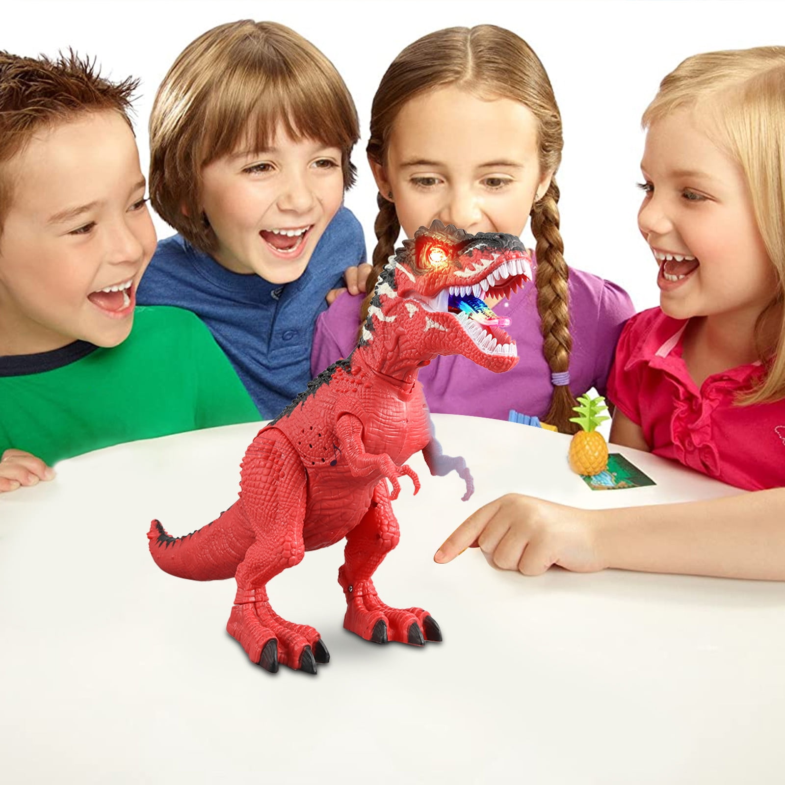 Xubinwww Walking Dinosaur Toy For Toddlers Kids 3 4 5 6 Years Robot Dino With Sounds Projection Laying Egg Dinosaur For Boys And Girls Globe For Kids Kids Camping Tracing Paper Birthday Projector