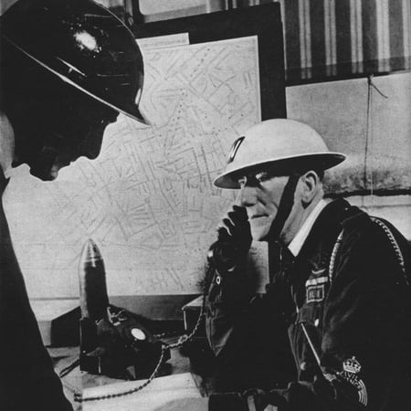 Blitz Paper - 'Fifty Thousand Incidents were reported to London Control Centres during the Blitz', 1941 (1942) Print Wall Art