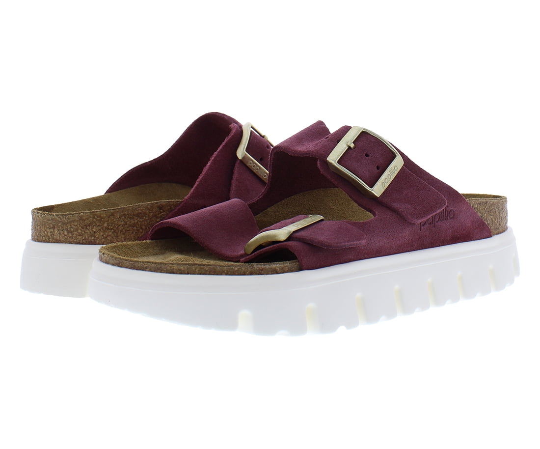Birkenstock Arizona Papillio Chunky Narrow Unisex Shoes Size 5, Color: Berry Crush