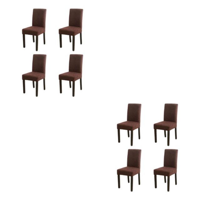 Funda para silla Naiovety 4 piezas decoración del hogar café transpirables