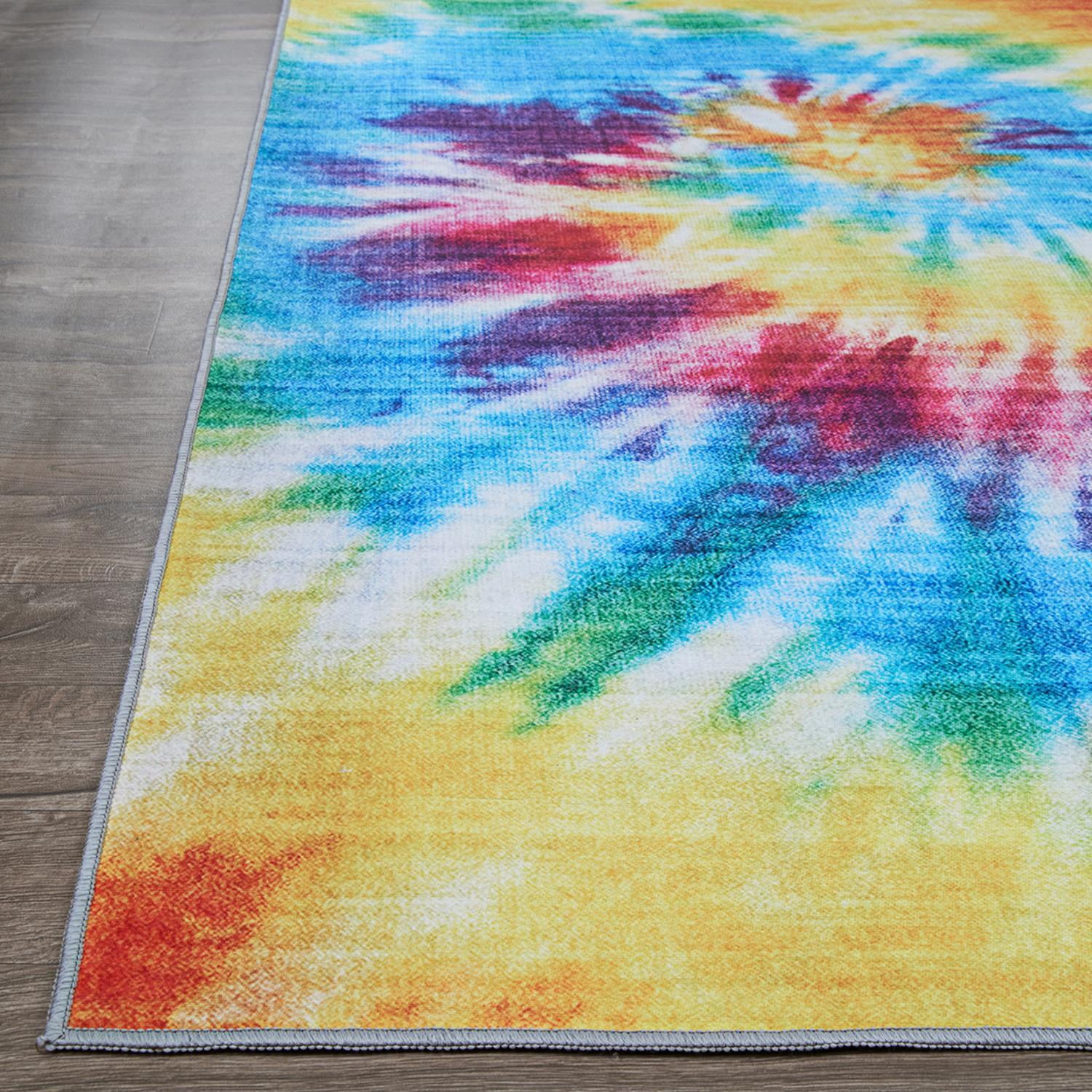 Couristan Rainbow Dancing Bears Multicolor Area Rug