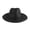 Black, variant on bestolf Straw Hat High-Density Natural Straw Fabric Lightweight Sun Protection Wide Brim Flat Top Summer Hat (Beige )