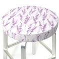 thumbnail image 6 of Goofa Lavender Flowers Printed Stool Covers Round, Waterproof Round Bar Stool Covers Anti-Slip Round Bar Stool Seat Cover with Elastic Bands Durable -12 inch, 6 of 7
