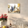 thumbnail image 3 of TISHIRON Paint by Numbers for Adults,16x20 inch Canvas Wall Art Deer and Forest Oil Painting by Numbers Kit for Home Wall Decor (Frameless), 3 of 5