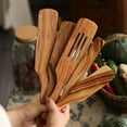 thumbnail image 5 of Ame Kitchen Alien Wooden Long Shank Spatula Matter Mixture Shovel Wood Sauce Shovel Stirring Shovel Dinnerware, 5 of 8