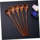 thumbnail image 3 of Spoon long spoon Coffee spoon stirring spoon Stirring spoon Long handle coffee spoon,Lotus wood varnish, 3 of 5
