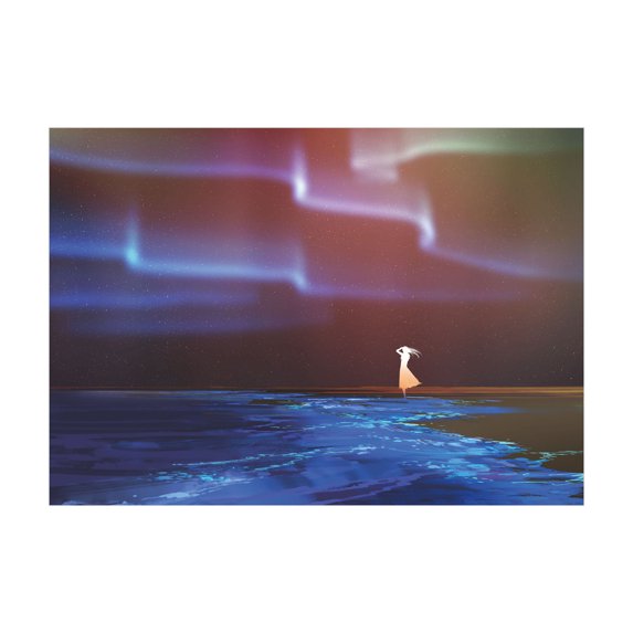 Ambesonne Fantasy Jigsaw Puzzle, Psychedelic Sky Star, Heirloom-Quality Fun Activity for Family Durable Cardboard, 1000 pcs, Blue Purple