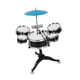 thumbnail image 3 of Juego de batería para niños, instrumentos musicales, juguete educativo, juego de juguetes musicales para el escenario infantil. Negro, 3 of 9