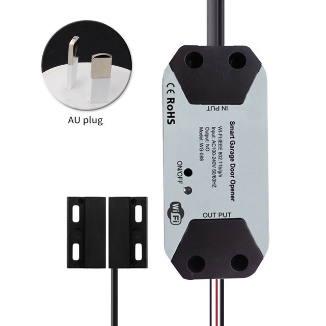 Controlador de puerta de garaje Tuya, abridor de control remoto de puerta de garaje para el hogar, interruptor de control de voz WiFi, enchufe AU kenally EL001802-04B