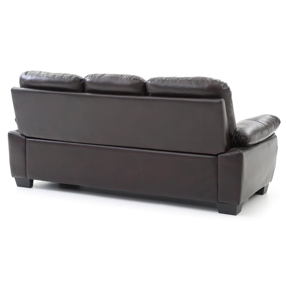 Glory Furniture Marta Sofa in Dark Brown Color