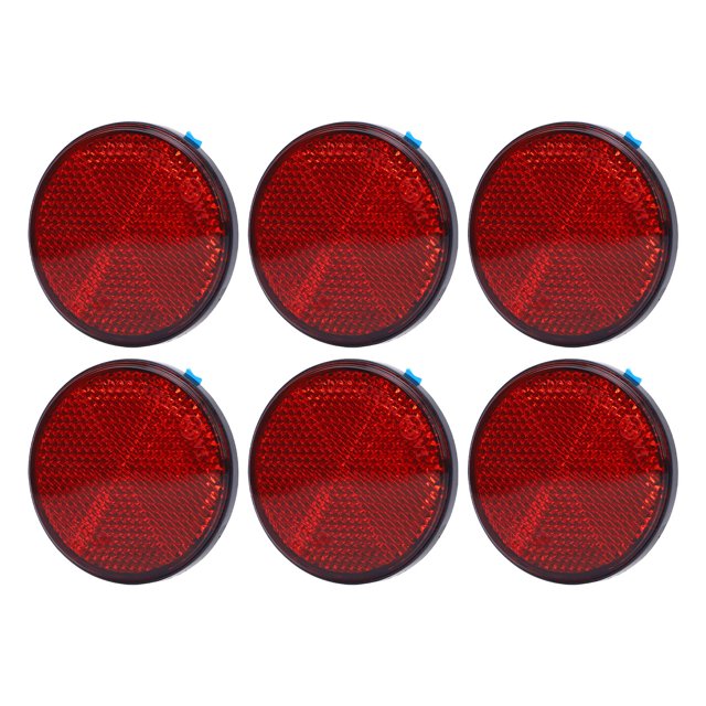 Round Reflectors Premium Visibility Enhancing Safety 6pcs for Mailboxes Driveway