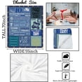 thumbnail image 3 of Boys 12th Birthday Gifts Ideas, Blue Happy 12th Birthday Blanket for Boys Girls, 12 Years Old Flannel Fleece Throw Blanket, Twelfth Birthday Gifts Ideas Decor for Teen Son Grandson Nephew, 55x70 Inch, 3 of 5