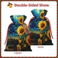 thumbnail image 2 of Naloa Vintage Starry Sky Sunflower Drawstring Christmas Bags, 3D Xmas Gift Bags, Christmas Wrapping Bags, Xmas Goodie Bags, Treat Pouch Bags, Party Favor Bags-Medium, 2 of 9