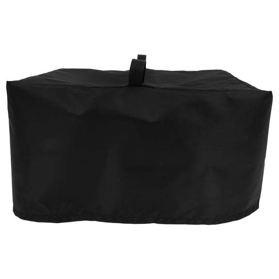 DEEPCRAFF Microwave Oven Protector Cover Black Decorative Fabric Dust Shield for Home Kitchen Appliances