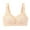 Beige, variant on QLEICOM Everyday Bras for Women, Women's Comfort Lift Wirefree Bra Large Size Comfortable Breathable Bra Underwear No Rims Bras No Underwire Yellow Cup 34/75BC
