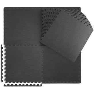 NEXT N2002 96ft Gym Flooring Exercise Mats - Black - Walmart.com