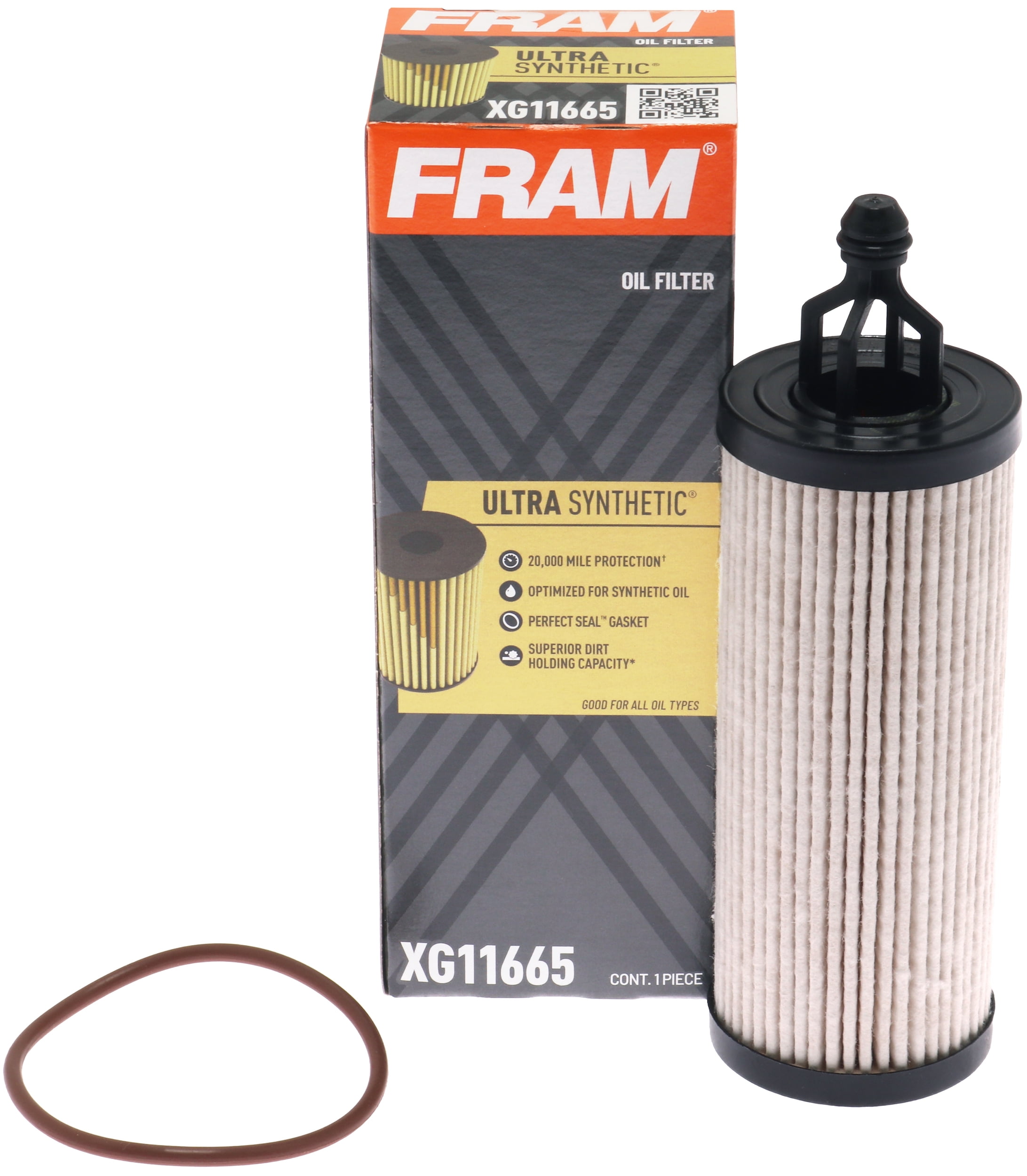 (3 pack) FRAM Ultra Synthetic Oil Filter, XG11665, 20K mile Replacement Filter for Select Vehicles
