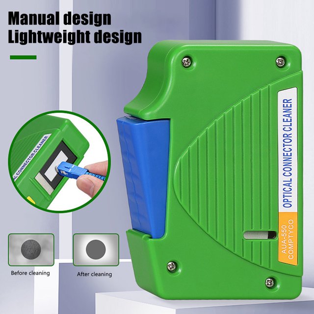 <p>Fiber Optic Cleaning Box, Optical Fiber Connector Cleaner Long Service Life High Strength For SC FC ST LC</p>