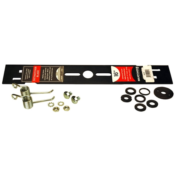330100 16" Universal Power Rake/Dethatcher Lawn Mower Blade, Black