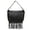 Black, variant on Lacey Womens Fringe Messenger Bag by Ampere Creations - Black