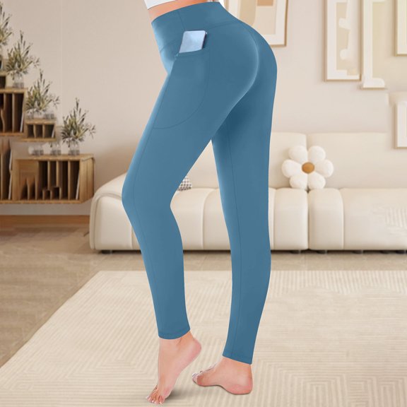 Wensltd Women's Plus Size Yoga Pants Slim Fit Elastic Leggings