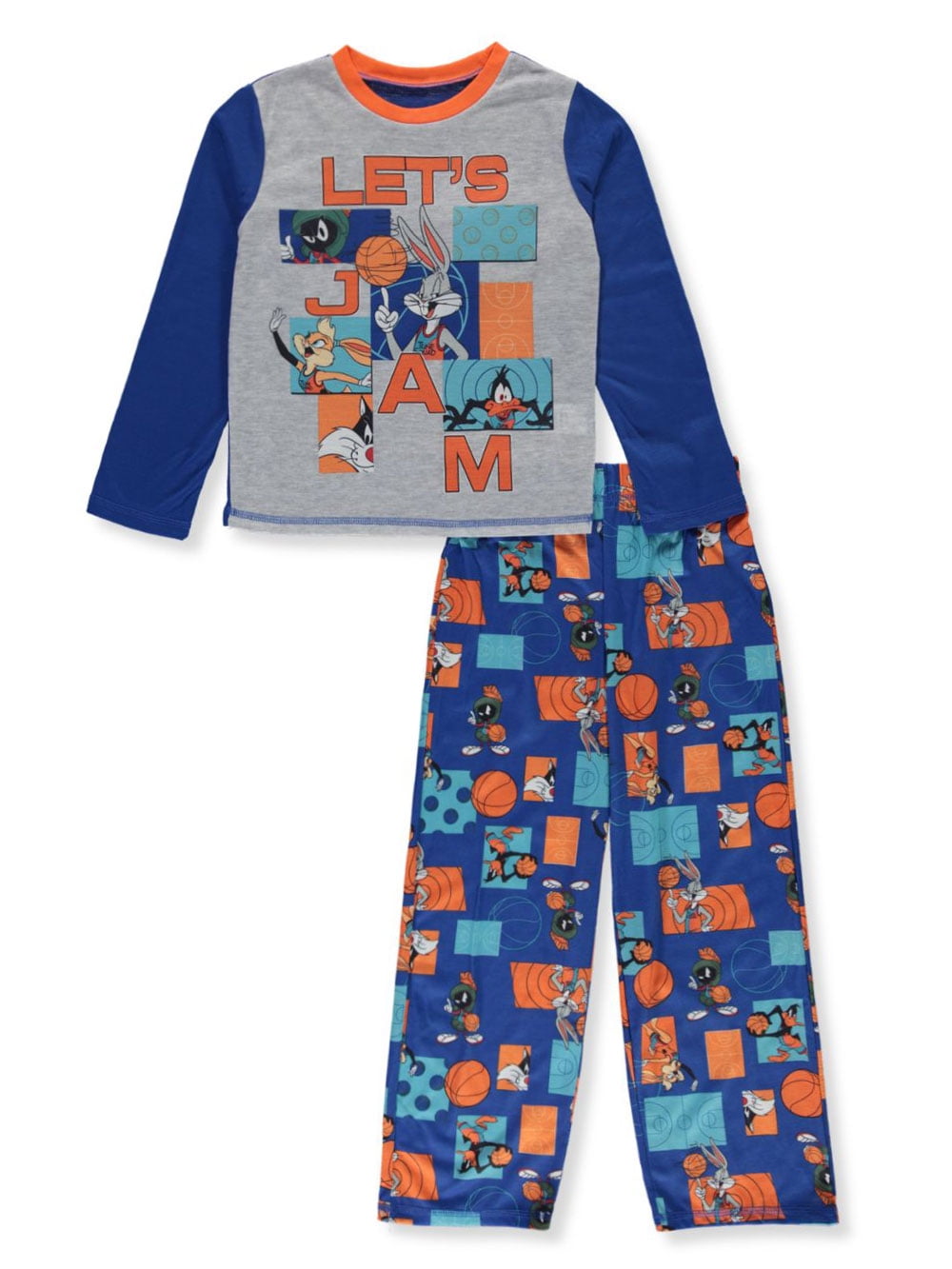 Komar Kids Boys/' Looney Tunes Space Jam Tune Squad 4 Piece Cotton Pajama
