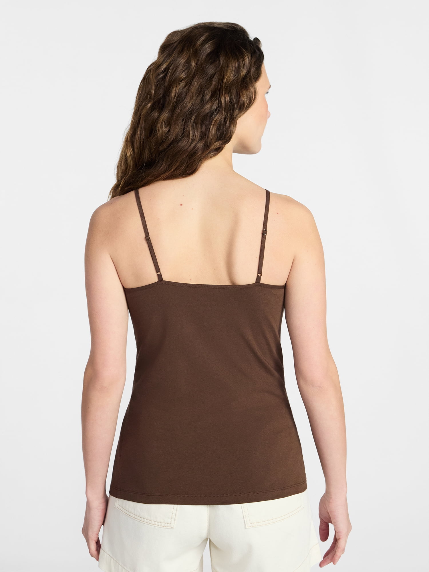 Time and Tru Women’s Adjustable Strap Cami, Sizes XS-XXXL
