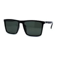 thumbnail image 2 of Polarized Mens Hipster Gentlemans Thin Horn Rim Sunglasses Shiny Black Green, 2 of 4