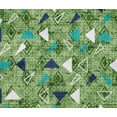 thumbnail image 4 of oneOone Cotton Flex Green Fabric Texture & Triangle Geometric Sewing Material Print Fabric By The Yard 40 Inch Wide, 4 of 4