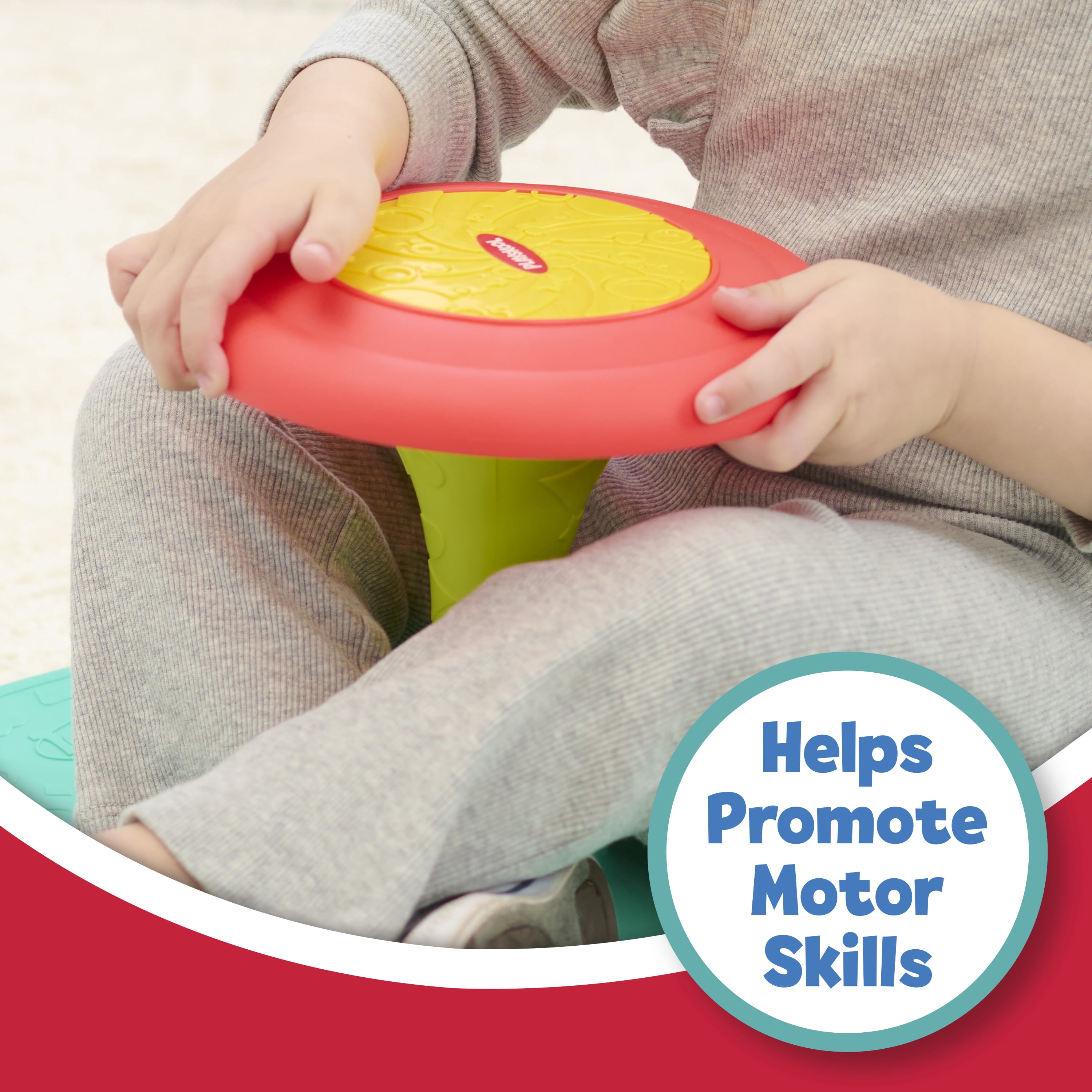 Playskool Sit ’n Spin Activity Toy, Spinning Seat, Kids Ages 18 Months and up, Hasbro Licensed