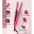 thumbnail image 4 of Terviiix Pencil Flat Iron, 0.3" Mini Hair Straightener, All Pink, 4 of 6