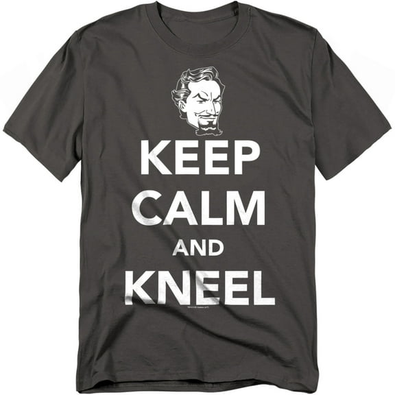 DC Comics T-Shirt Keep Calm And Kneel Unisex Graphic Tee For Men & Women