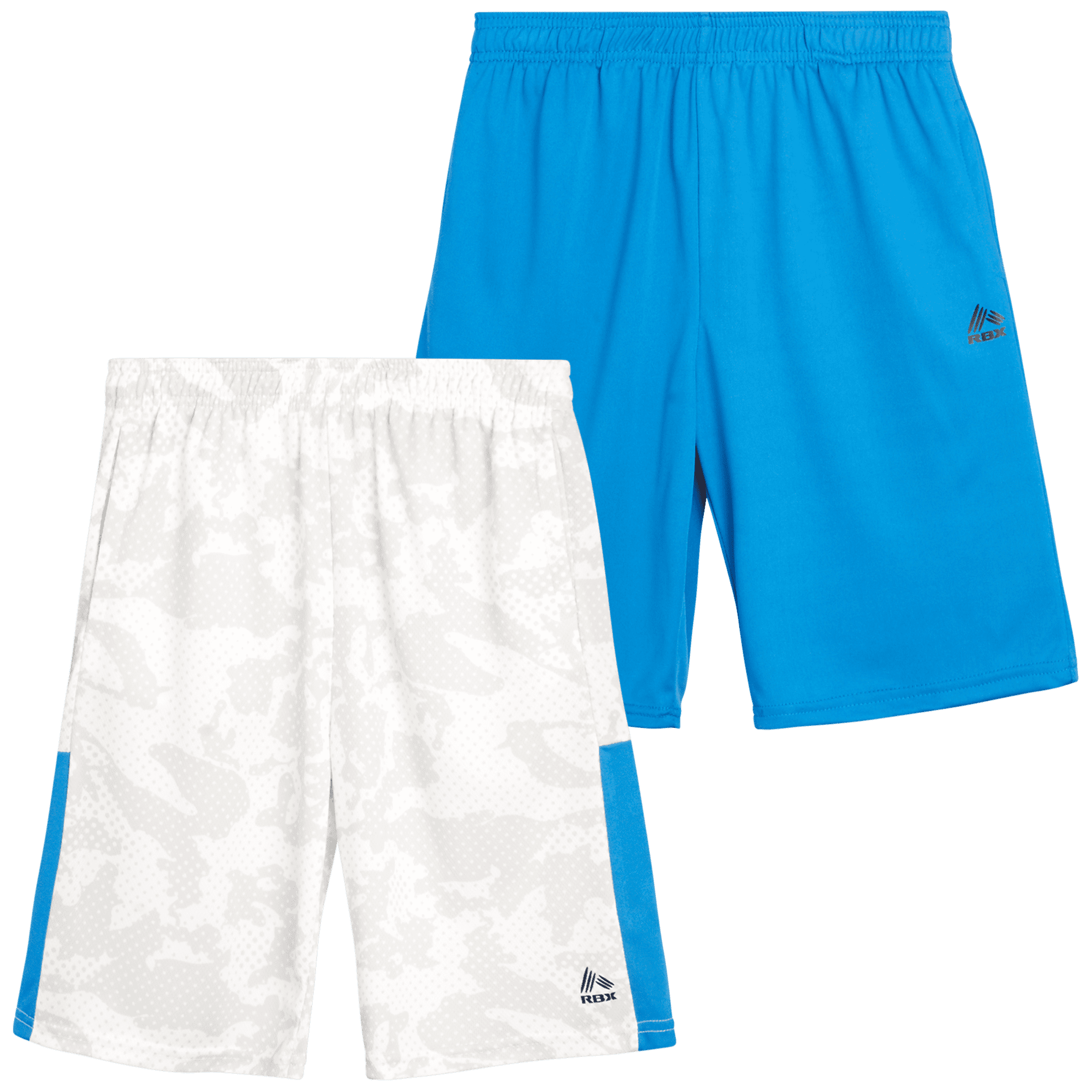 RBX Boys' Athletic Shorts 2 Pack Athletic Performance Mesh Basketball
