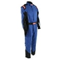 thumbnail image 2 of RaceQuip® 91609289 Chevron-5 Driving Suit SFI 3.2A/5 Double Layer Blue 3XL, 2 of 9