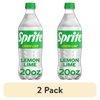 (2 pack) Sprite Lemon-Lime Caffeine Free Soda Pop Bottle, 20 fl oz