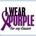 thumbnail image 2 of CafePress - I Wear Purple For My Cousin 10 Infant Bodysuit - Baby Light Bodysuit, Size Newborn - 24 Months, 2 of 4