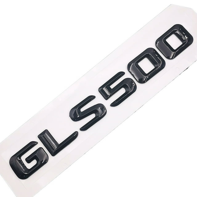 ZWEIP Car Rear Tail Emblem Number Letters Car Sticker For Mercedes Benz GLS 500 GLS500 Chrome Silver/ Matte Black