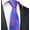 Blue Pink, variant on Black Artisan Floral Hand Made Men's Necktie
