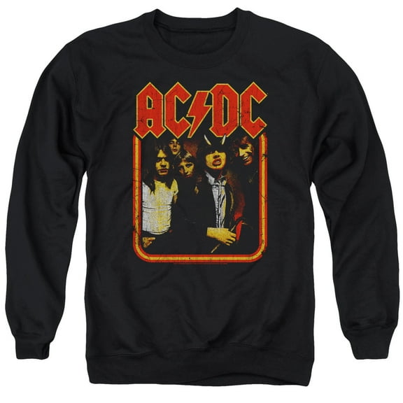 Acdc - Group Distressed - Crewneck Sweatshirt - Medium
