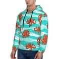 thumbnail image 3 of Wukai Octopuses Print Men Hoodies Fleece Sweatshirts Long Sleeve Sweaters Pullover Fall Outfits Winter Clothes-Large, 3 of 7