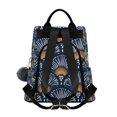 thumbnail image 2 of FORMRS Women's Travel Backpack Purse Anti-Theft Hidden Pockets Casual Shoulder Bag, Blue Elegant Geometric, 2 of 7