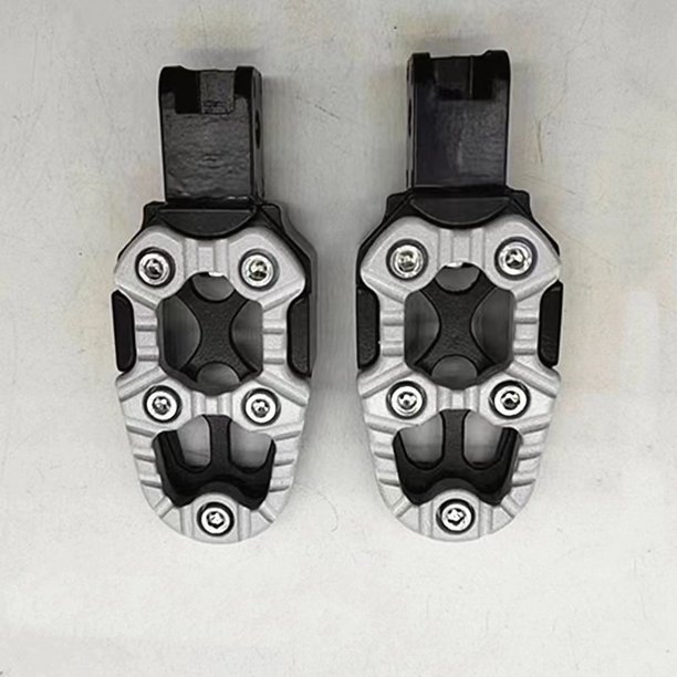 Pedales universales de aleación de aluminio, ángulo ajustable para motocicleta, Scooter, ATV, e-bike, 1 par