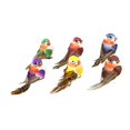 thumbnail image 2 of GROWTH TANK 6pcs Artificial Feather Bird Statue Simulation Garden Figurine Lifelike Ornament, 2 of 9