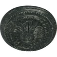 thumbnail image 3 of Ekena Millwork 18 1/2"W x 13 1/2"H x 1 7/8"P Saverne Ceiling Medallion, Hand-Painted Painted Turtle Crackle, 3 of 4