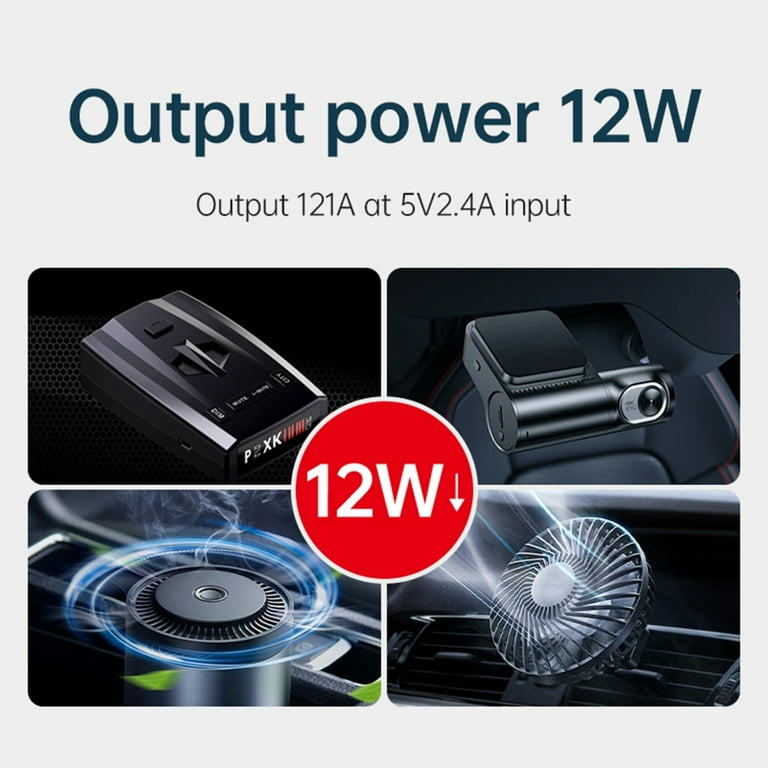 YIEMEEN Portable USB C to 12V Car Cigarettes Lighter Socket Cable Type C To  12V Cigarettes Lighter Adapter for In Car Gadgets