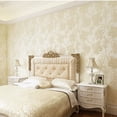 thumbnail image 1 of 10M 3D Flower Pattern Wallpaper for Bedroom Living Room Decor Beige, 1 of 7