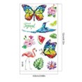 thumbnail image 3 of (Polvo Brillo Mariposa Renyi) 10 Uds. Pegatinas Tatuaje Ordinarias Polvo Brillo Mariposa Serie Naturaleza Muerta 120*68mm Pegatinas Tatuaje Corporal, 3 of 9