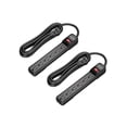 thumbnail image 1 of Protector contra sobretensiones Power Strip DEWENWILS, paquete de 2, cable de 15 pies, 6 enchufes, 1 of 7